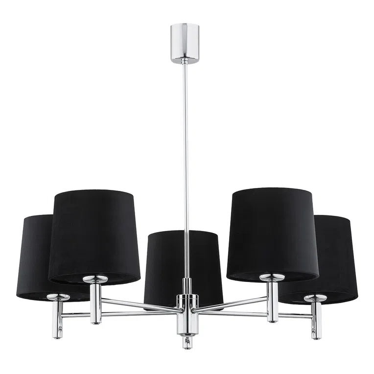 Żyrandol Bolzano Plus 2108 5Xe27 szary/chrom