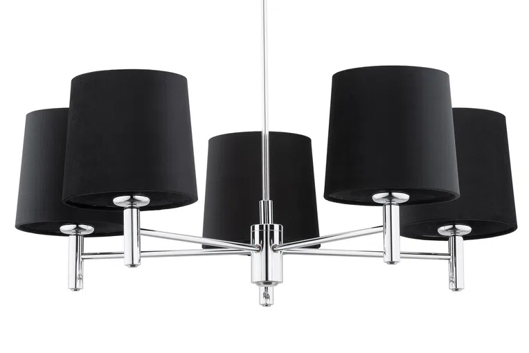 Żyrandol Bolzano Plus 2108 5Xe27 szary/chrom