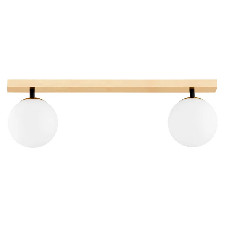 Plafon Freemont 1045 2Xe14 drewno naturalne/biały/czarny