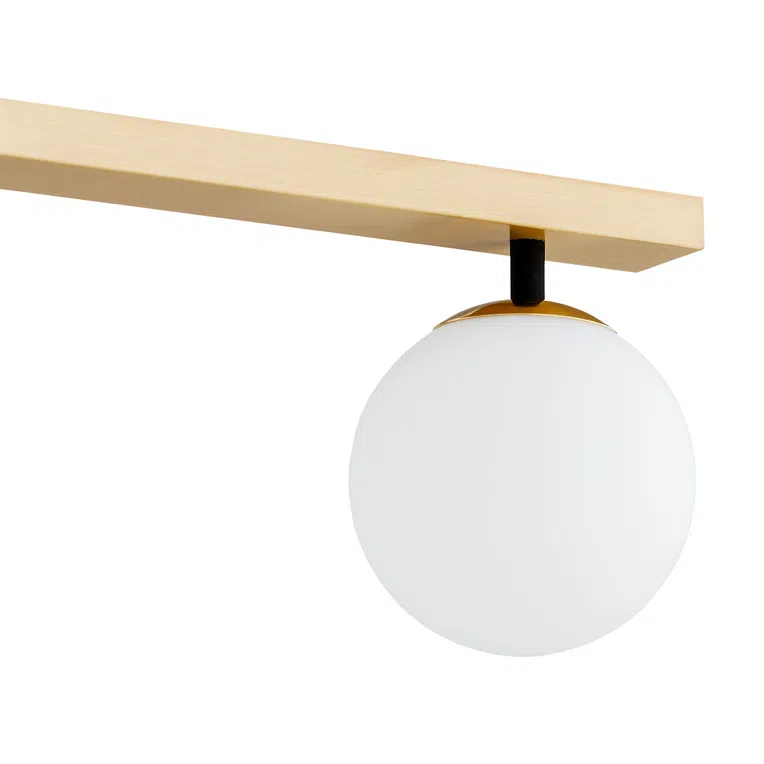 Plafon Freemont 1742 4Xe14 drewno naturalne/biały/czarny