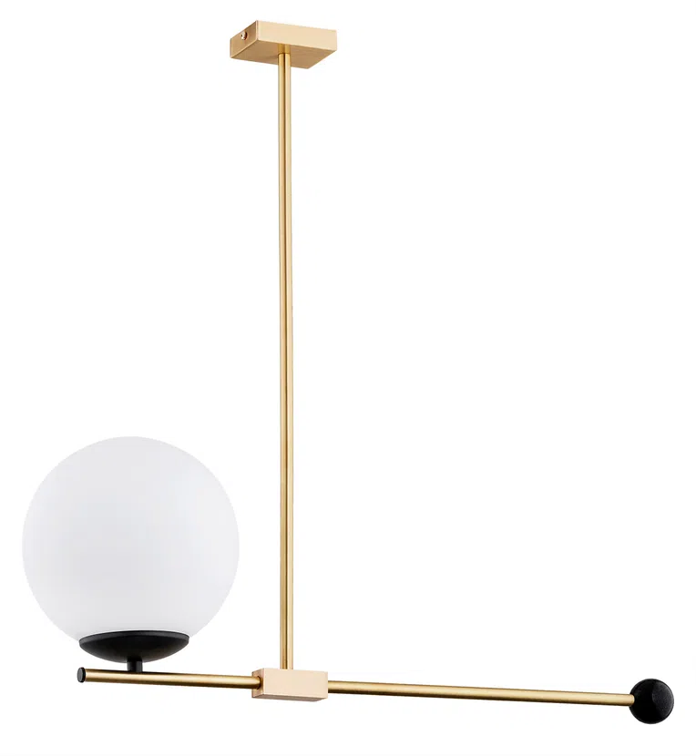 Lampa Wisząca Megan 4738 1Xe14 złota/opal