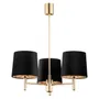 Żyrandol Ponte Plus 6111 3Xe27 czarny/złoty