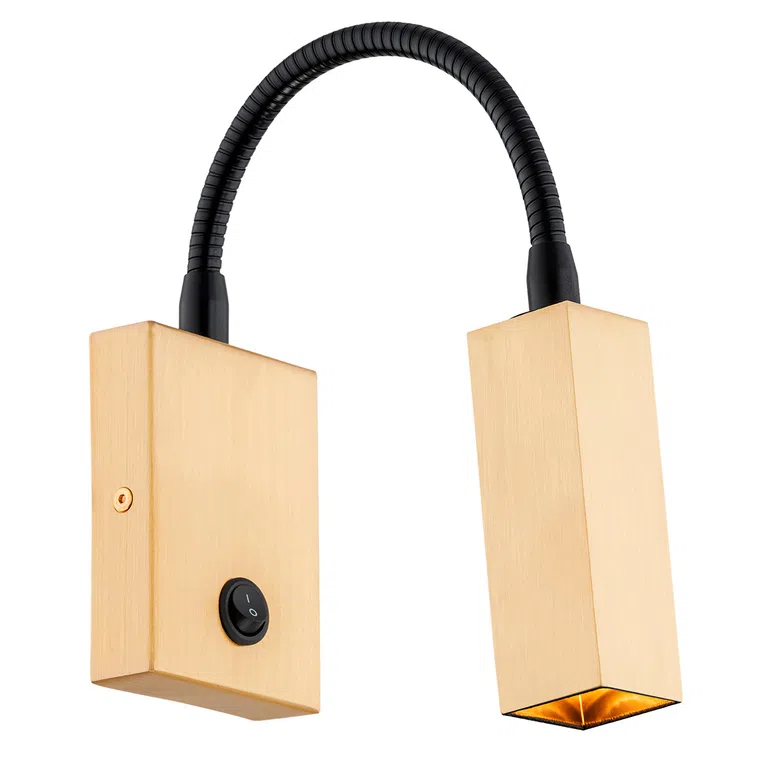 Kinkiet Rockstar 4743 1Xg9 drewno naturalne/czarny