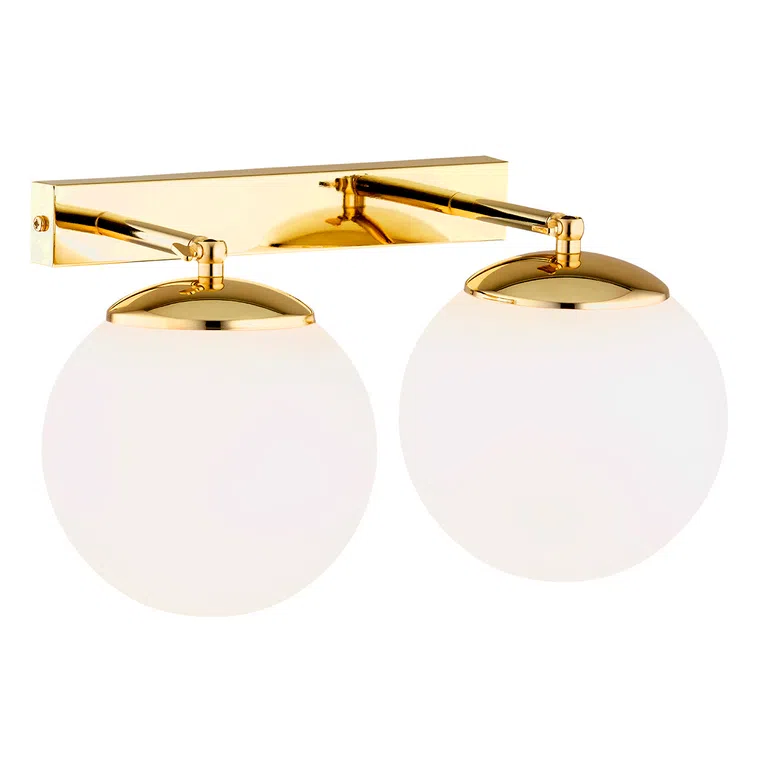 Kinkiet Satelite Plus 1052 2Xe27 mosiądz/opal