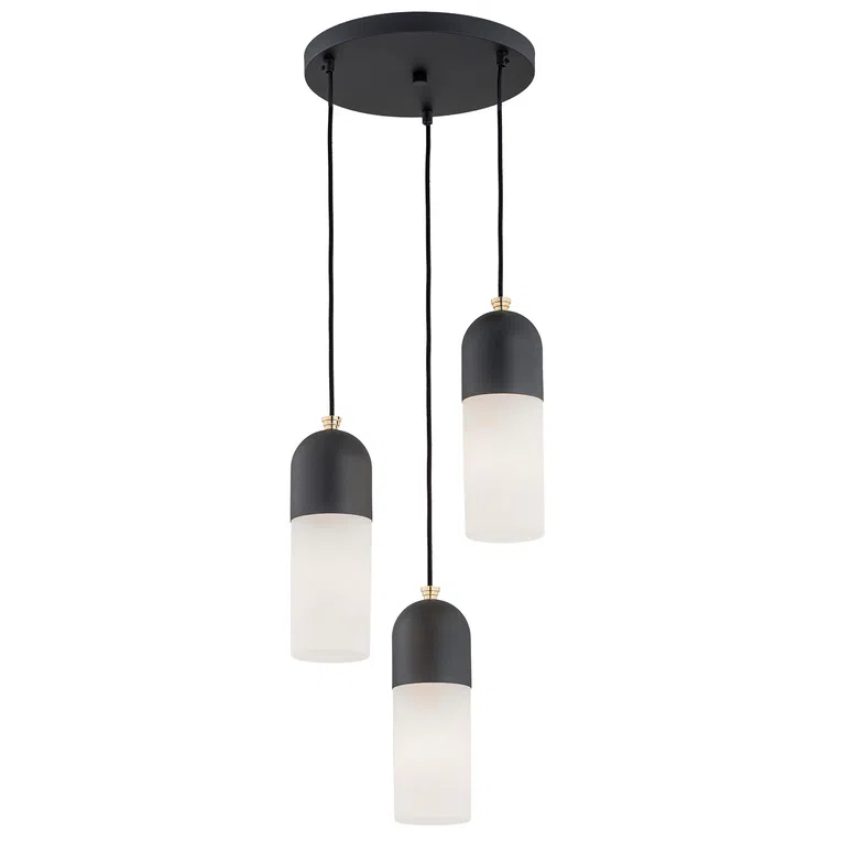 Lampa Wisząca Burgos 1467 3Xe27 czarna