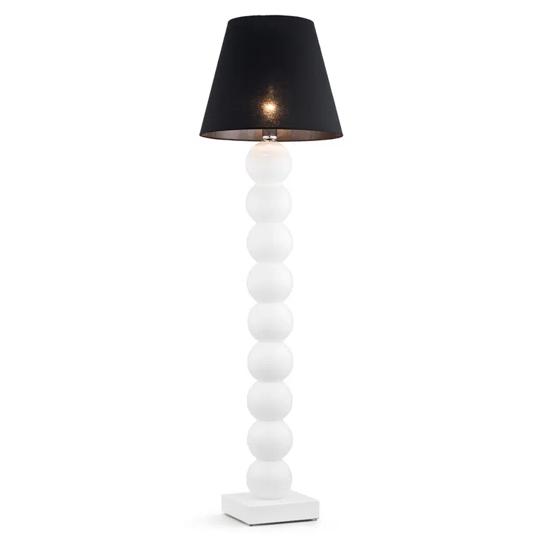 Lampa Podłogowa Fudżi 3659 1Xe27 biała/czarna