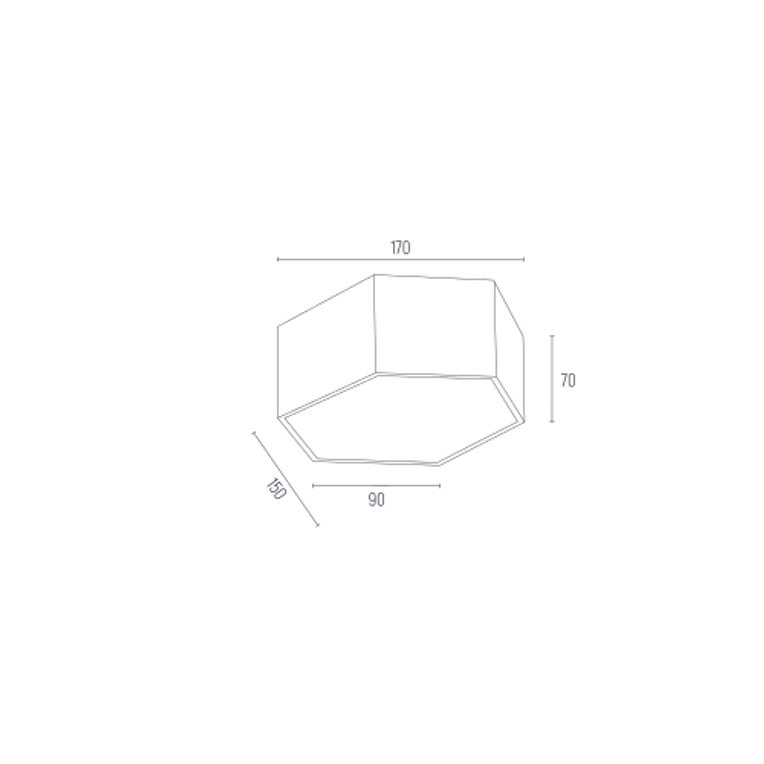 Plafon Arizona 3828 Led 10W biały
