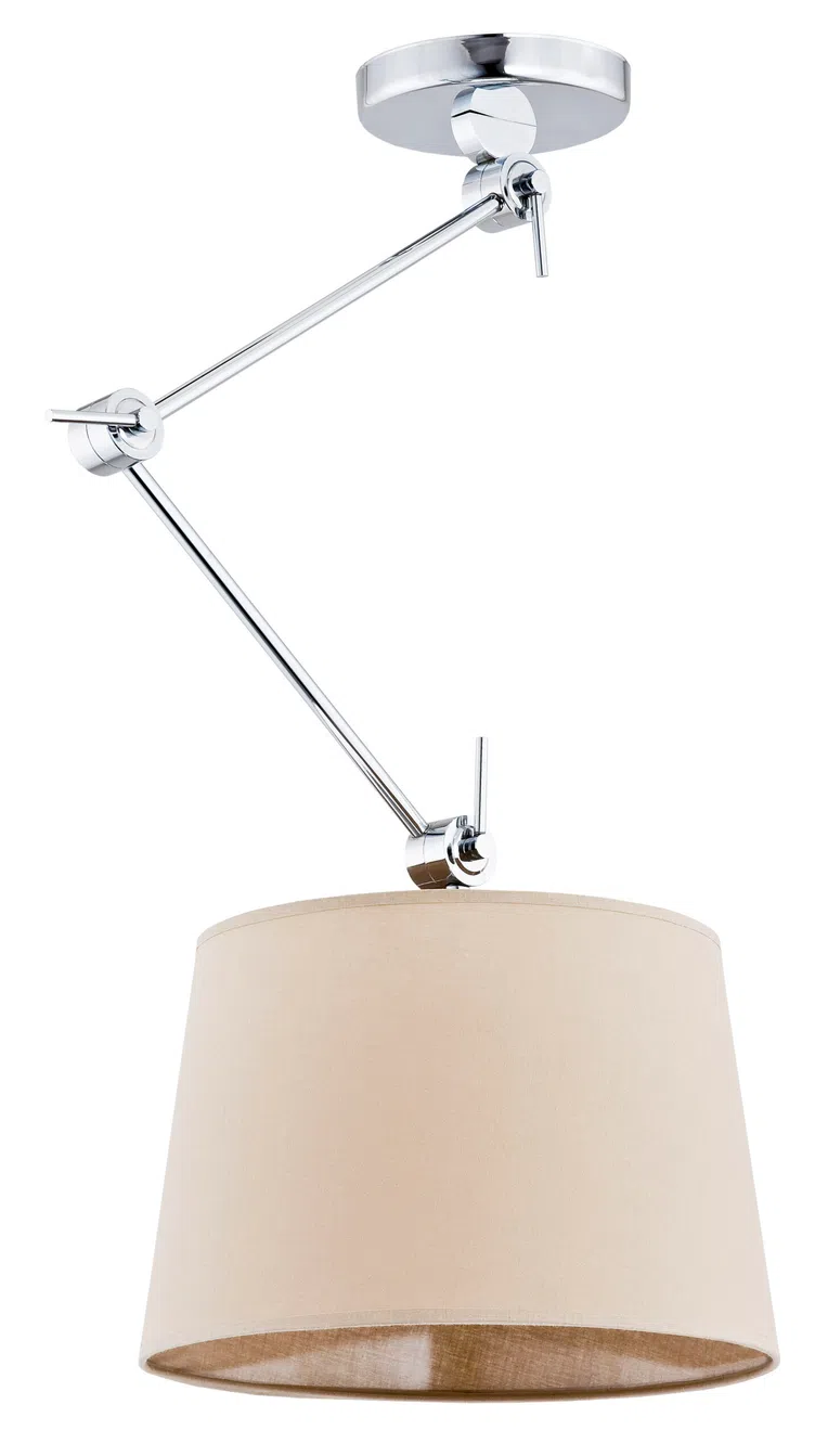 Lampa Wisząca Zakyntos 3549 1Xe27 beżowa/chrom