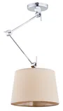 Lampa Wisząca Zakyntos 3549 1Xe27 beżowa/chrom