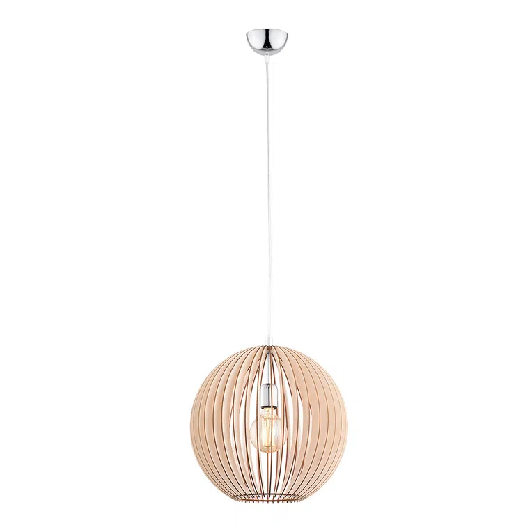 Lampa Wisząca Portoryko 3672 1Xe27 brązowa/chrom