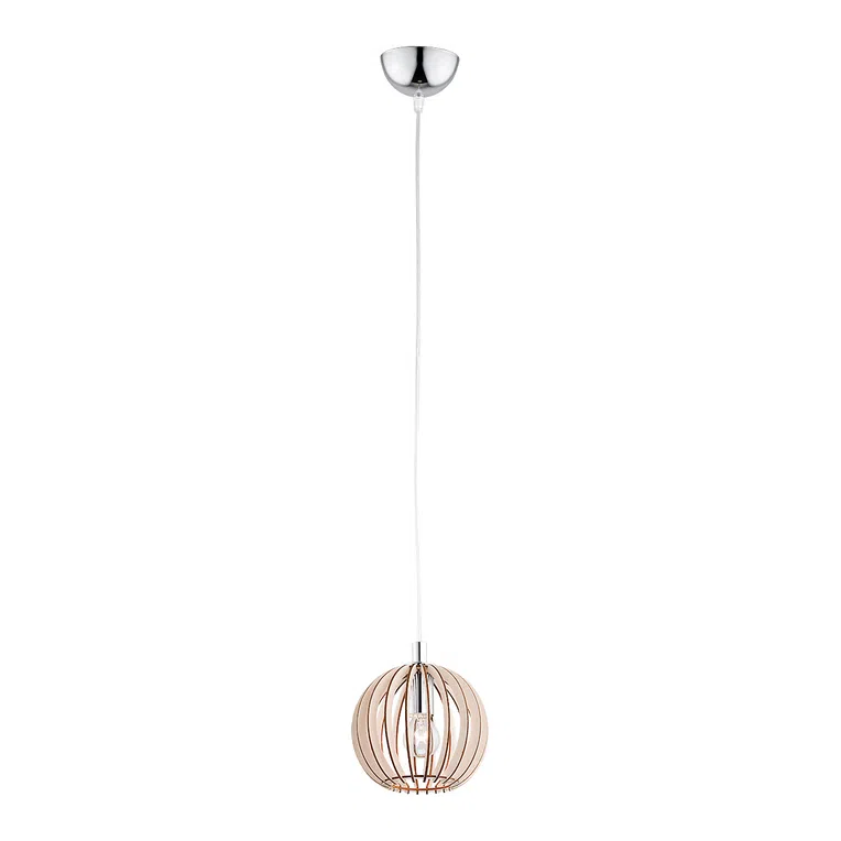 Lampa Wisząca Portoryko 3678 1Xe27 brązowa/chrom