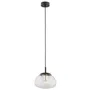 Lampa Wisząca Trini 4331 1Xe27 transparentna/czarna/mosiądz