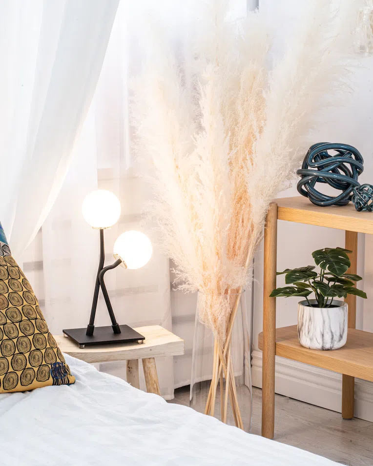 Lampa Stołowa Faron 892 2Xg9 czarna/biała