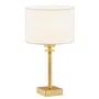 Lampa Stołowa Abbano 8047 1Xe27 biała/mosiądz