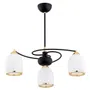 Żyrandol Avila Plus 6144 3Xe27 opal/czarny/mosiądz