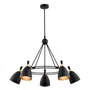 Żyrandol Charlotte 2118 5Xgu10 Led Ar111 czarny/mosiądz