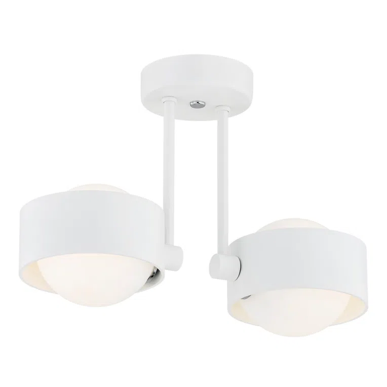 Lampa Wisząca Massimo Plus 7088 2Xe27 opal/biała