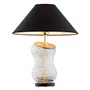 Lampa Stołowa Veneto 8037 1Xe27 czarna/transparentna/mosiądz