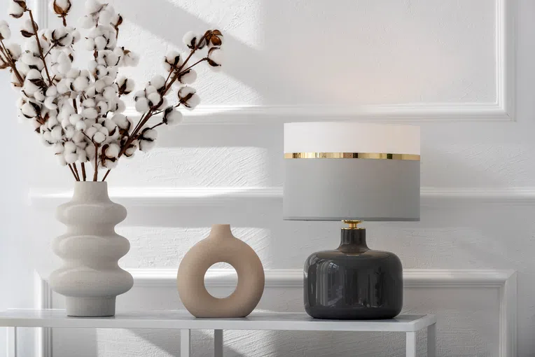 Lampa Stołowa Beja 4362 1Xe27 szara