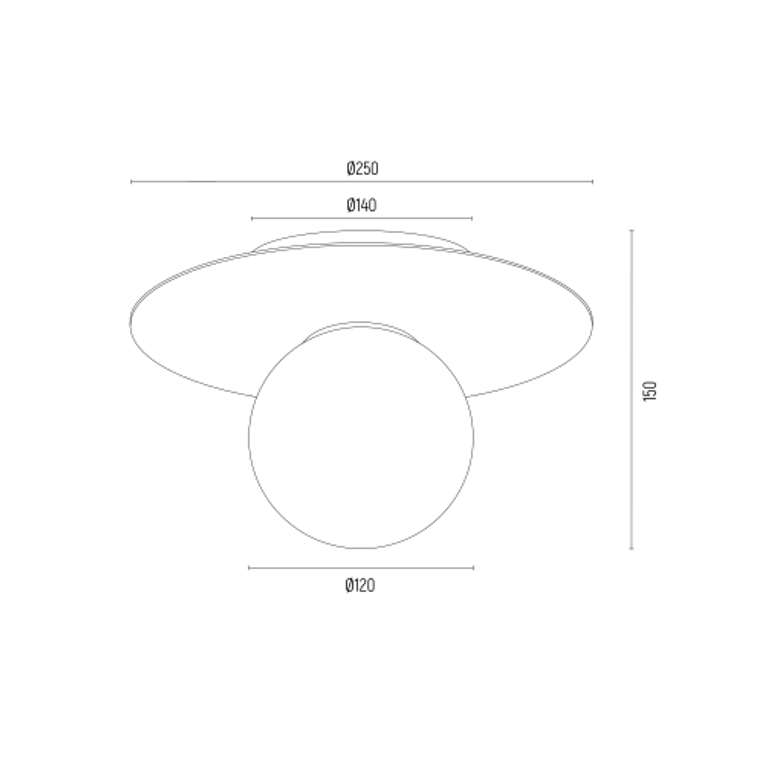 PLAF SPELLO 1XE14 OPAL/ZŁO