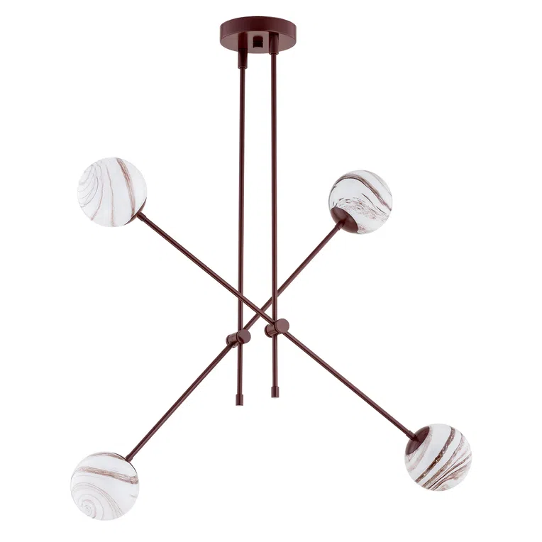 Lampa Wisząca Absos 4xe14 czekoladowy brąz