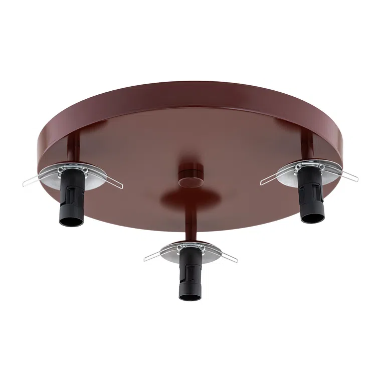 Plafon Fabio 3xe14 czekoladowy brąz