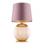 Lampa stołowa Hamilton 1xe27 róż/mosiądz