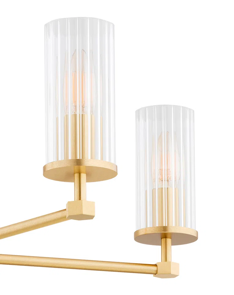 Żyrandol Hampton 5xe14 mosiądz