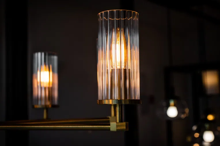 Żyrandol Hampton 8xe14 mosiądz