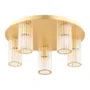 Plafon Hampton 5xe14 mosiądz
