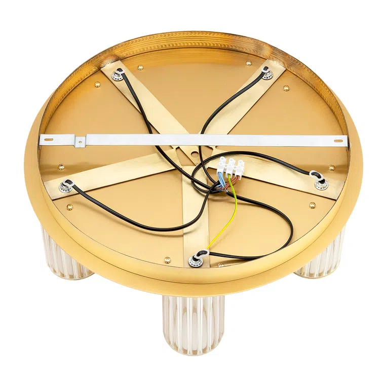 Plafon Hampton 5xe14 mosiądz