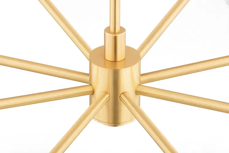 Żyrandol Hampton 8xe14 mosiądz