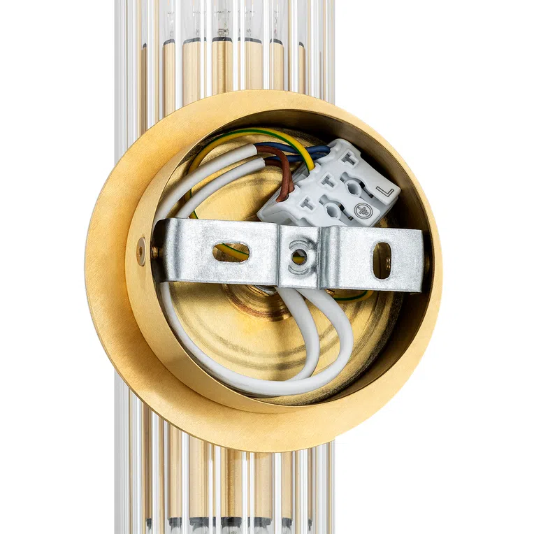 Kinkiet Hampton 2xe14 mosiądz