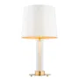 Lampa stołowa Hampton 1xe27 kremowy/mosiądz