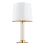 Lampa stołowa Hampton 1xe27 kremowy/mosiądz