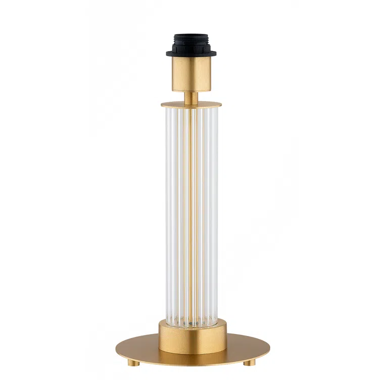 Lampa stołowa Hampton 1xe27 beż/mosiądz