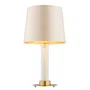 Lampa stołowa Hampton 1xe27 beż/mosiądz