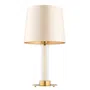 Lampa stołowa Hampton 1xe27 beż/mosiądz