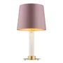 Lampa stołowa Hampton 1xe27 róż/mosiądz