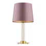 Lampa stołowa Hampton 1xe27 róż/mosiądz