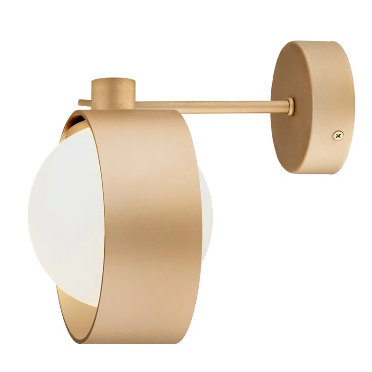 Lampa Sufitowa Massimo Plus 1Xg9 Opal/Złota