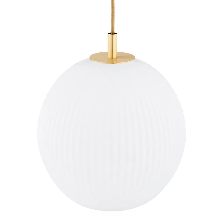 Lampa wisząca Paloma 3xe27 opal/mosiądz