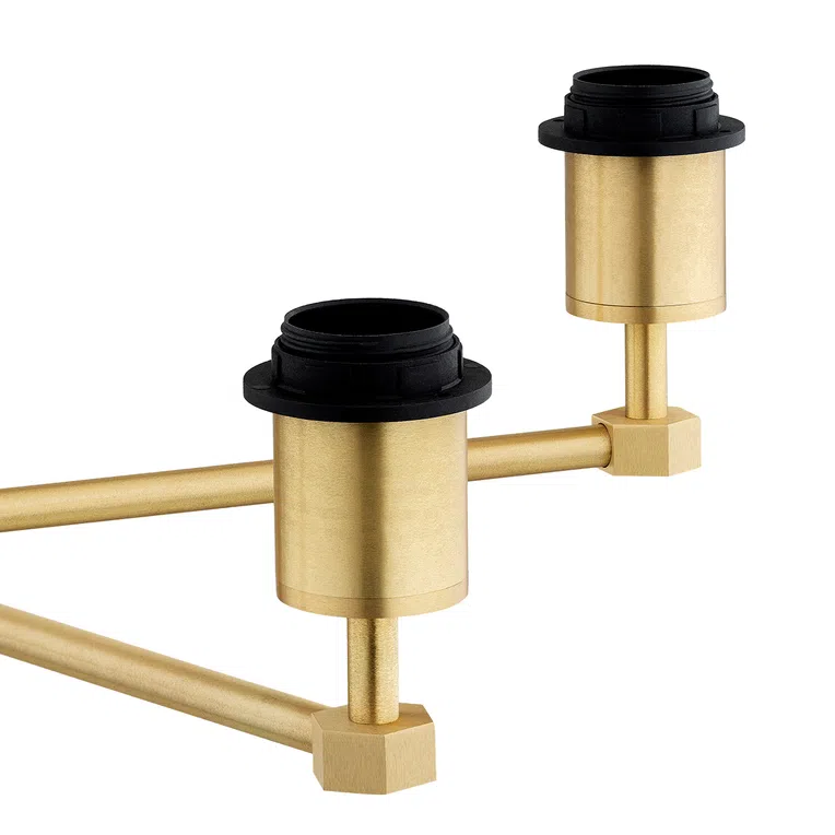 Żyrandol Princeton 5xe27 fioletowy/ mosiądz