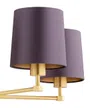 Żyrandol Princeton 5xe27 fioletowy/ mosiądz