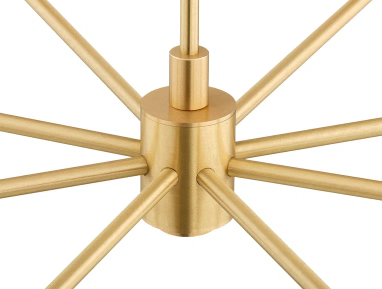 Żyrandol Princeton 8xe27 fioletowy/ mosiądz