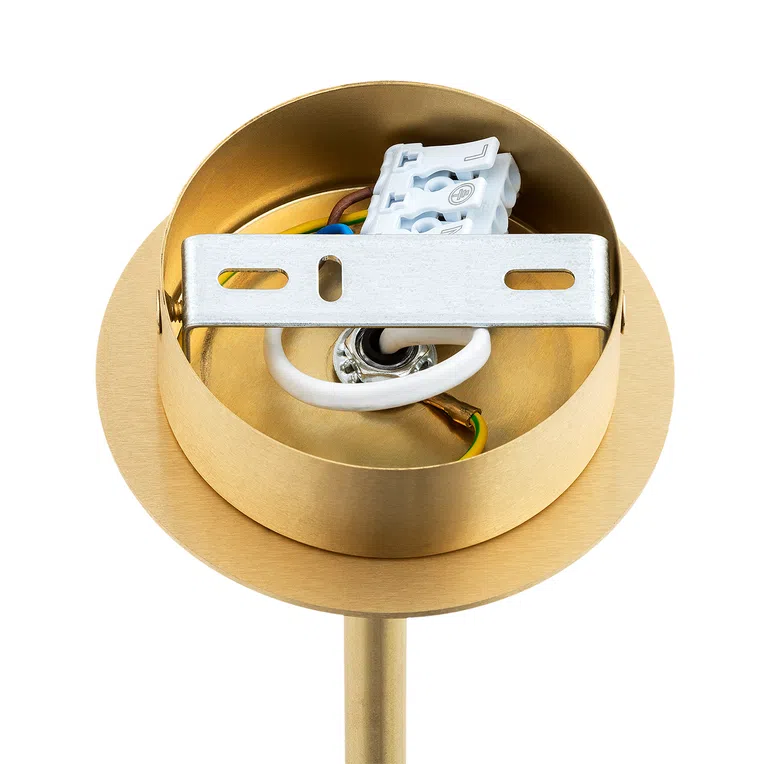 Żyrandol Princeton 5xe27 fioletowy/ mosiądz