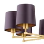 Żyrandol Princeton 8xe27 fioletowy/ mosiądz