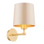 Kinkiet Princeton 1xe27 beż/mosiądz