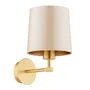 Kinkiet Princeton 1xe27 beż/mosiądz
