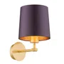 Kinkiet Princeton 1xe27 fioletowy/ mosiądz